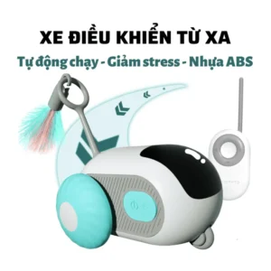 Đồ Chơi Chó Mèo Xe Điện Điều Khiển Từ Xa Sạc USB PetQ